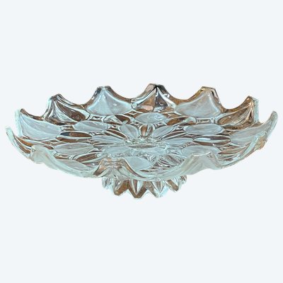 Grand Plat En Verre, Décor Art-Déco