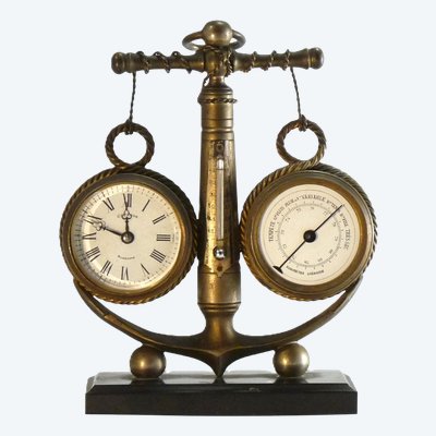 Pendulette in Form eines Meeresankers