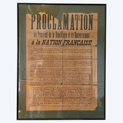 Proclamazione del Presidente della Repubblica, 1914