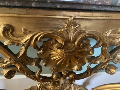 console dorée régence