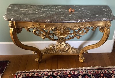 console dorée régence