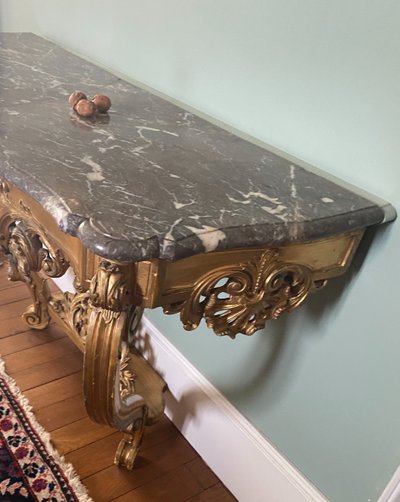console dorée régence