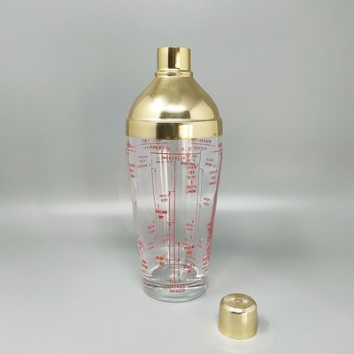 Wunderschöner Cocktail-Shaker aus Glas aus den 1960ern. Hergestellt in Italien