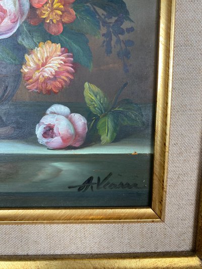 Öl auf Holz, spätes 19. Jahrhundert, signiert A.Vianni