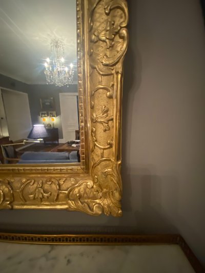 Mirror, regency gold mirror