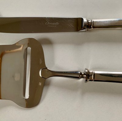 Couteau et pelle à fromage Christofle 