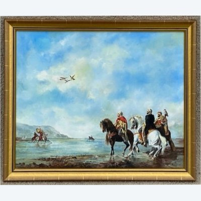 Gemälde „Falkenjagd“