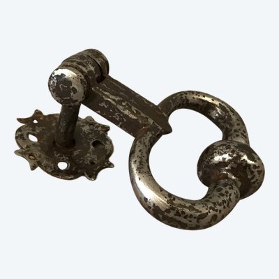 Heurtoir de porte  en fer forgé d'époque 18 ème 