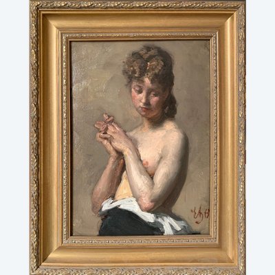 Weiblicher Akt Edouard Agneessens (1842/1885)