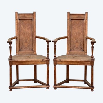 Paire De fauteuils Caquetoires