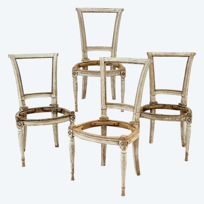 Série de 4 chaises de style  Directoire