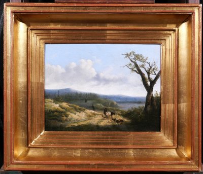 Jean-Baptiste de Jonghe (attr. à) 1785-1844 Paysage aux moutons, tableau, début 19e