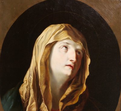 Italienische Schule des 19. Jahrhunderts, Betende Jungfrau nach Guido Reni, Gemälde, Mater Dolorosa