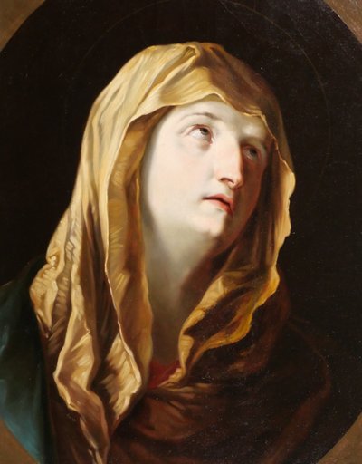Italienische Schule des 19. Jahrhunderts, Betende Jungfrau nach Guido Reni, Gemälde, Mater Dolorosa