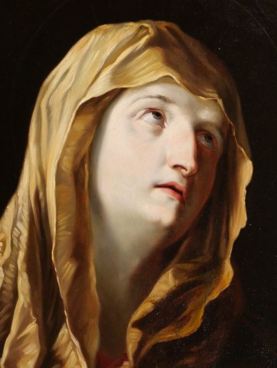 Italienische Schule des 19. Jahrhunderts, Betende Jungfrau nach Guido Reni, Gemälde, Mater Dolorosa