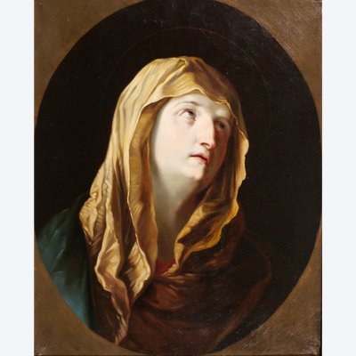 Italienische Schule des 19. Jahrhunderts, Betende Jungfrau nach Guido Reni, Gemälde, Mater Dolorosa