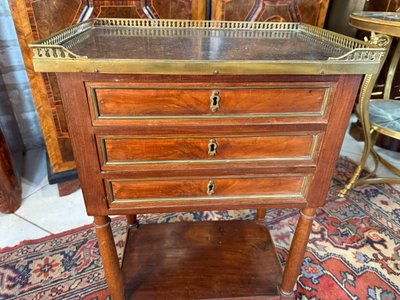 LOUIS XVI PERIOD COFFEE TABLE KNOWN AS "CHIFFONNIERE"