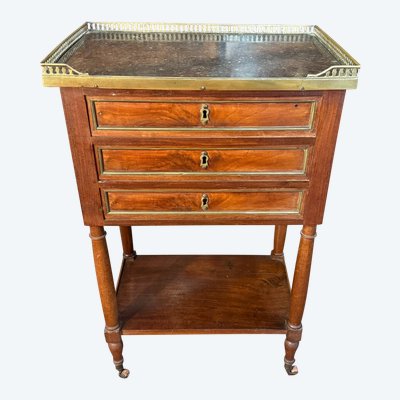 LOUIS XVI PERIOD COFFEE TABLE KNOWN AS "CHIFFONNIERE"