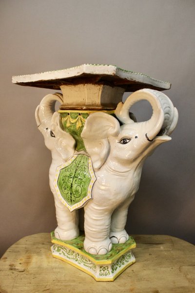 Sella a scacchi in ceramica Double Elephant