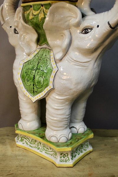 Sella a scacchi in ceramica Double Elephant
