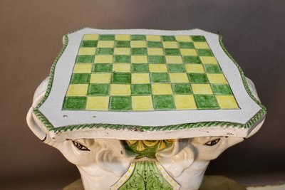 Sella a scacchi in ceramica Double Elephant