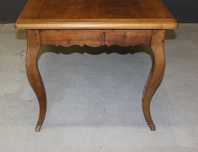 Table De Style Louis XV En Noyer Fin XIX