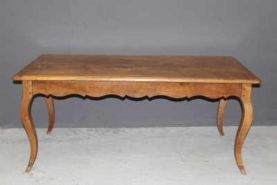 Table De Style Louis XV En Noyer Fin XIX