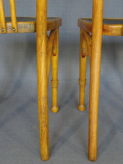 Satz von 3 Thonet Mundus Bistrostühlen 1930, Art Deco, Nr. A 643