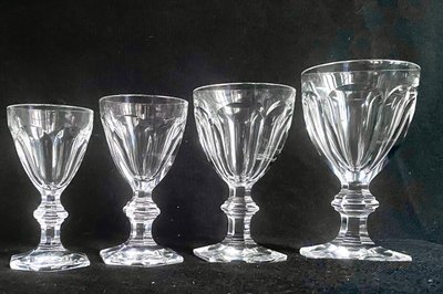 Baccarat set di 45 bicchieri in cristallo Harcourt
