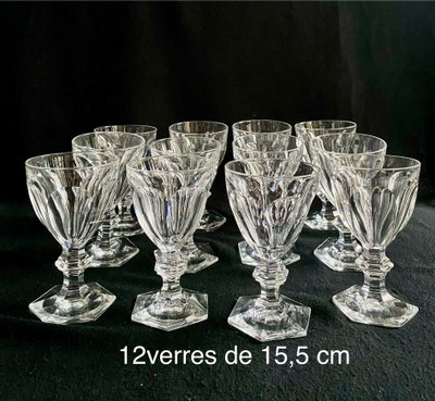 Baccarat set di 45 bicchieri in cristallo Harcourt