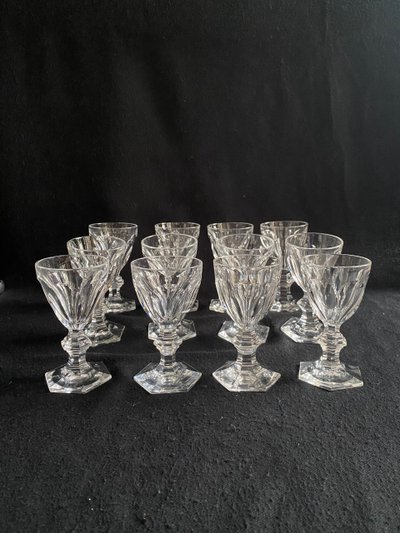 Baccarat set di 45 bicchieri in cristallo Harcourt