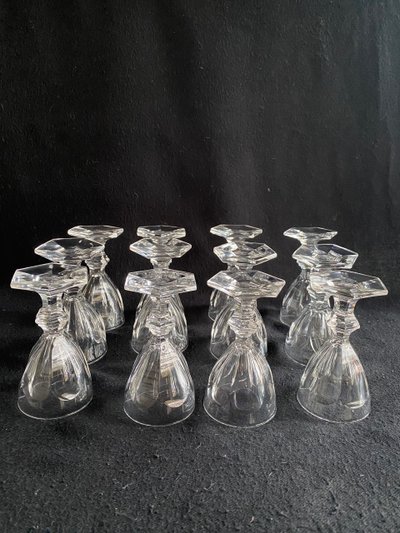 Baccarat set di 45 bicchieri in cristallo Harcourt