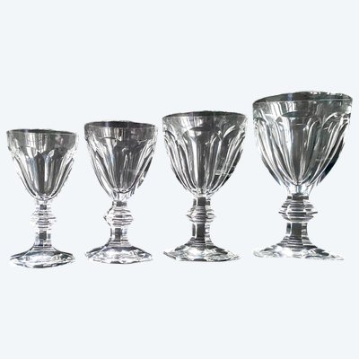 Baccarat set di 45 bicchieri in cristallo Harcourt