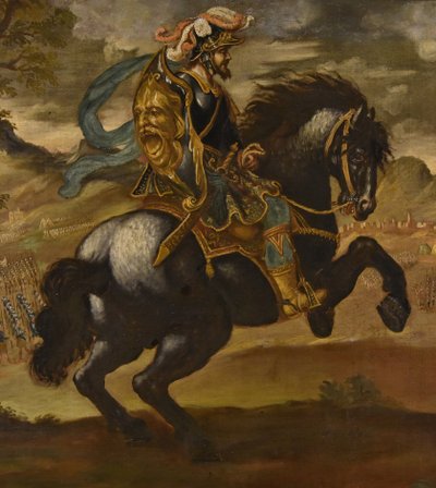 Reiterporträt von Pietro Strozzi, Florentiner Maler 17.-18. Jahrhundert