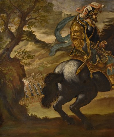 Reiterporträt von Pietro Strozzi, Florentiner Maler 17.-18. Jahrhundert