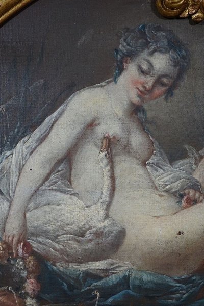 Trumeau Peinture Leda Et Le Cygne