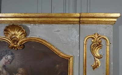 Trumeau Peinture Leda Et Le Cygne
