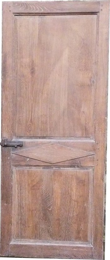 Two Old Doors End XVIIIth Directory In Noble Wood Door Alcove Woodwork