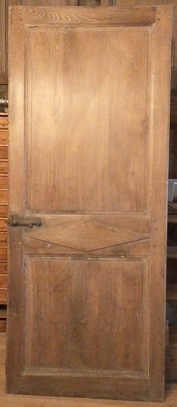 Two Old Doors End XVIIIth Directory In Noble Wood Door Alcove Woodwork