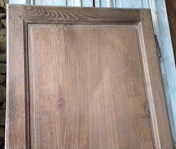 Two Old Doors End XVIIIth Directory In Noble Wood Door Alcove Woodwork