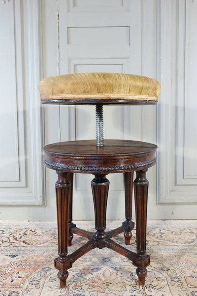 Tabouret De Piano De Style Louis XVI