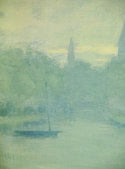 Paysage de rivière par Maurice Chabas
