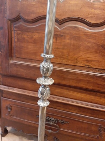 Lampadaire en Bronze Doré Massif de Style Louis XVI - Début XXème