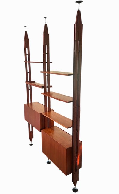 Modulares Bücherregal LB7 "Infinito" von Franco Albini für Poggi, Italien 1957