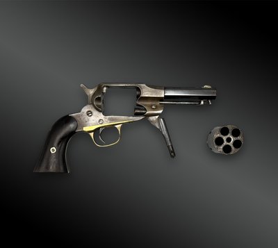 REVOLVER Remington New Model Police convertito - USA - 19° secolo