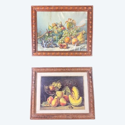 Chromolithographien mit Stillleben Cica 1880