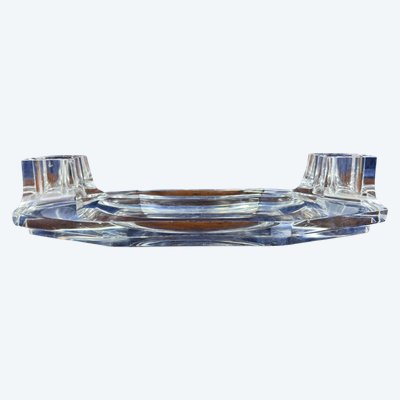 Baccarat : Seltener Kugelschreiberhalter Aus Kristall Um 1950