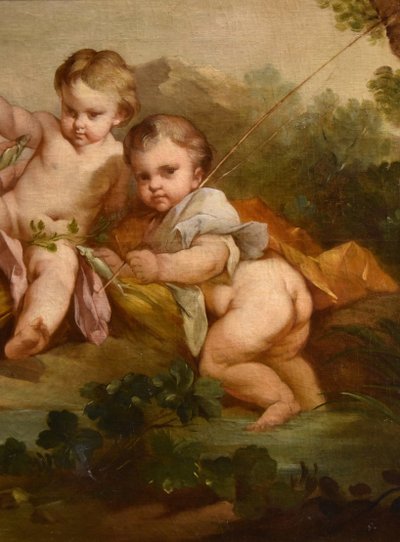 Putti En Pêcheurs, François Boucher (Paris, 1703 - 1770) école De 