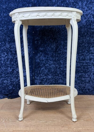 Sellette Ou Guéridon d'Appoint Style Louis XV En Bois Laqué