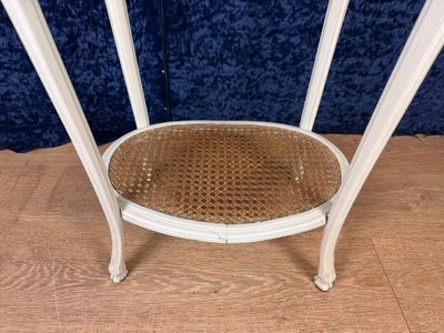 Sellette Ou Guéridon d'Appoint Style Louis XV En Bois Laqué